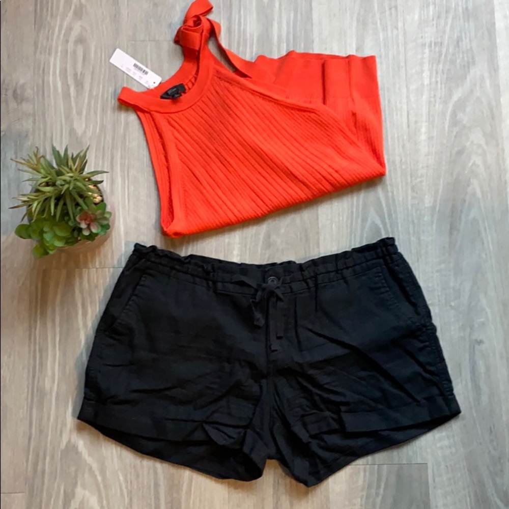 Old Navy Black Linen Shorts